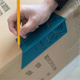 Wood Working Ruler 3D Mitre Angle Measuring Gauge Square Size Measure Tool
