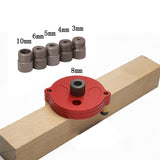 Vertical Hole Jig 3/4/5/6/8 / 10mm Wood Dowel Hole Drilling Guide Jig Drill Kit Joinery System Wood Drilling Locator